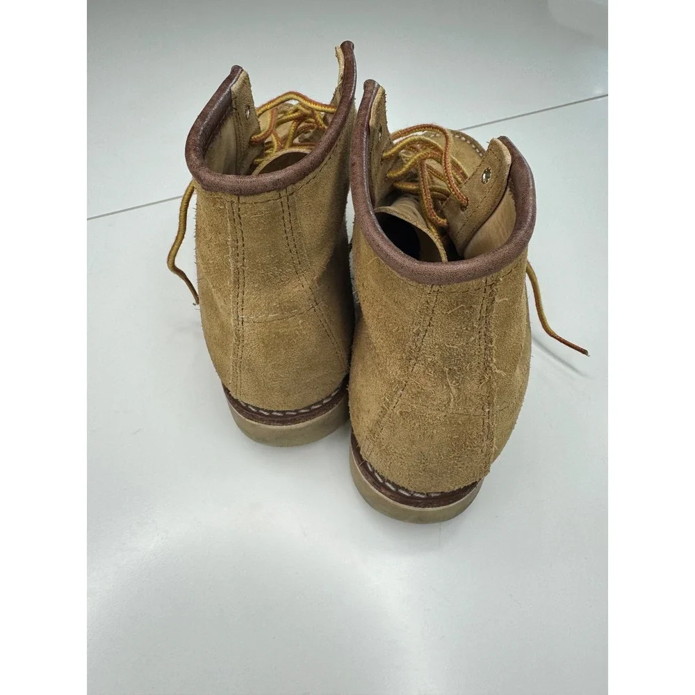Red Wing Women's Moc Toe Tan Suede Mohave Roughout Leather Work Boots US 7